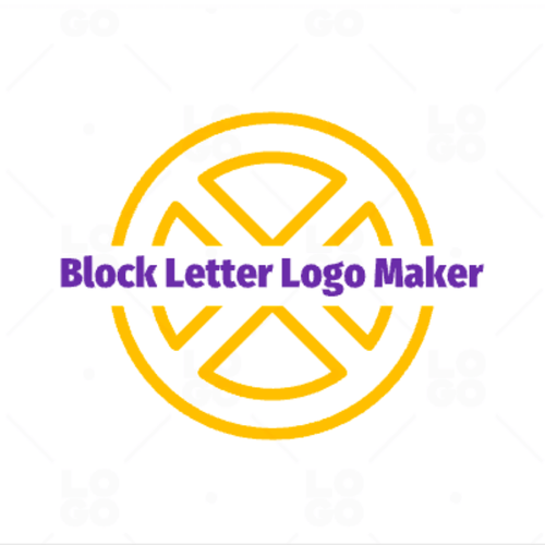 Block Letter Logo Maker Logo Maker